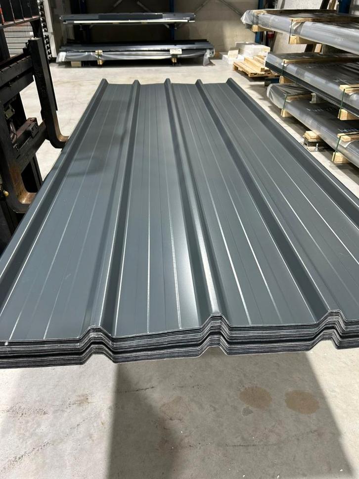 Profielplaten antraciet kleur €12 m2 EX BTW, Bricolage & Construction, Plaques & Panneaux, Enlèvement ou Envoi