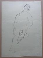 JOS HENDRICKX / ZITTENDE VROUW / ORIGINEEL / 62x46cm / SIG, Antiek en Kunst, Ophalen of Verzenden