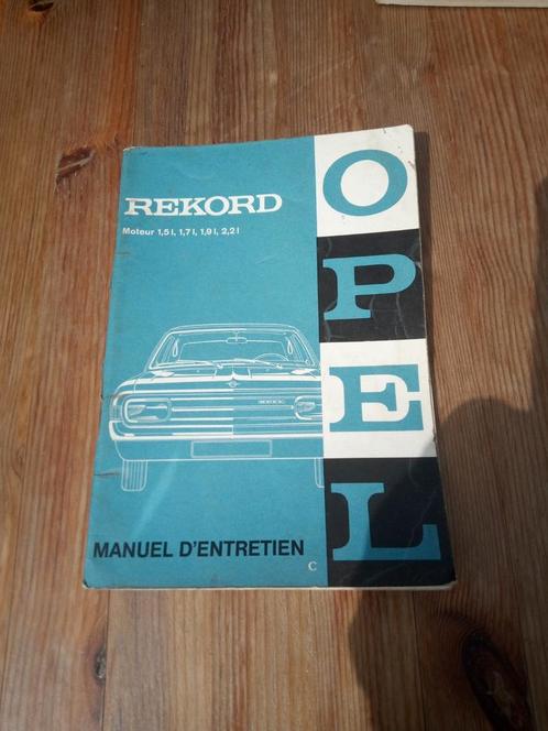 OPEL REKORD général motors continental Anvers, Autos : Divers, Modes d'emploi & Notices d'utilisation, Enlèvement ou Envoi