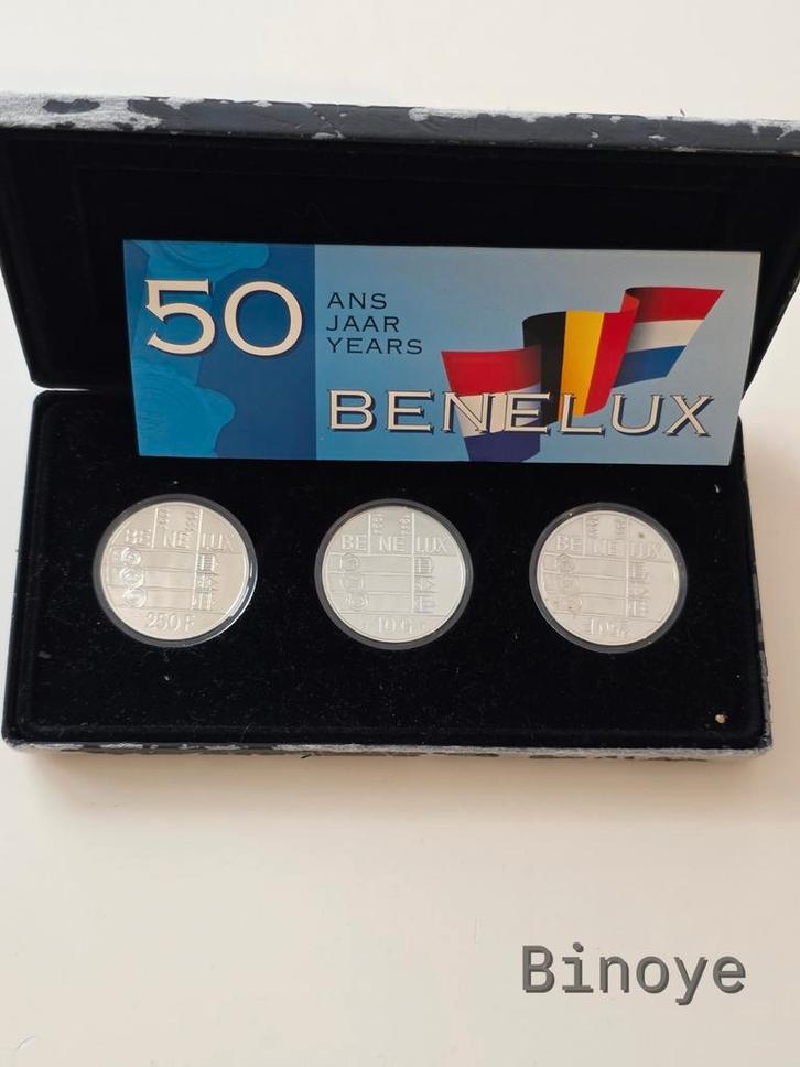 Benelux 1994 Silver Proof Set — 250F - 10 gulden- 50 jaar, Postzegels en Munten, Munten | Europa | Niet-Euromunten, Setje, België