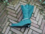 Gratis verzenden nieuwe groene fuif ibiza vintage laarzen 39, Nieuw, Groen, Hoge laarzen, Verzenden