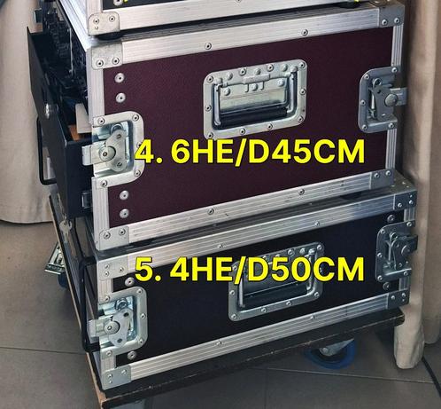 4 Flight cases 19" DD (3x4HE, 1x6HE), Musique & Instruments, Boîtiers & Valises, Utilisé, Flight case, Enlèvement