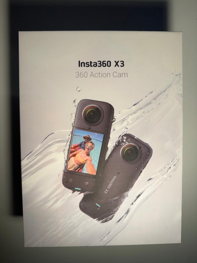 Insta360 X3 met extra batterij en invisible selfiestick, TV, Hi-fi & Vidéo, Caméras action, Enlèvement ou Envoi, Utilisé, Autres marques