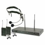 Citronic dubbel draadloos UHF headset microfoons, Ophalen of Verzenden, Nieuw, Overige typen, Draadloos