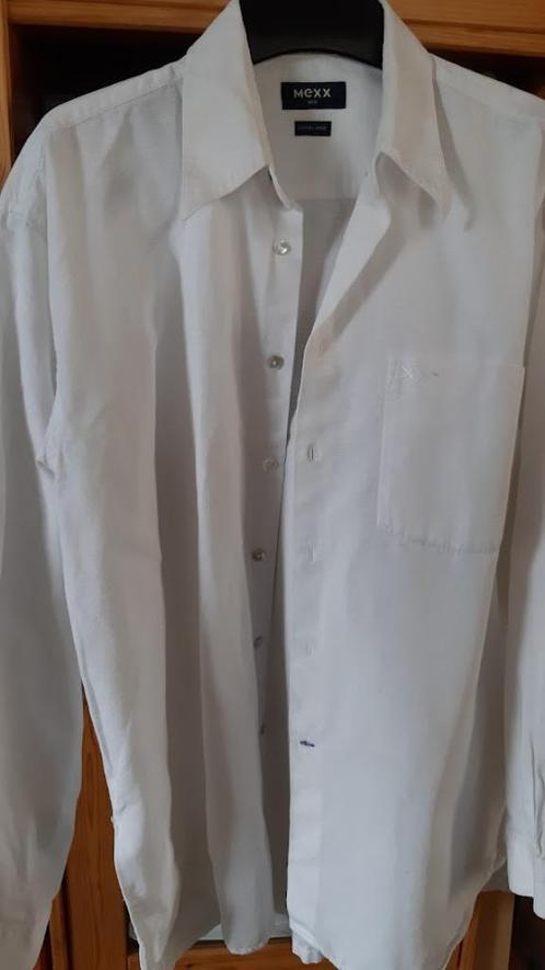 Mexx wit hemd XL als nieuw katoen, Kleding | Heren, Overhemden, Zo goed als nieuw, Halswijdte 43/44 (XL), Wit, Ophalen of Verzenden
