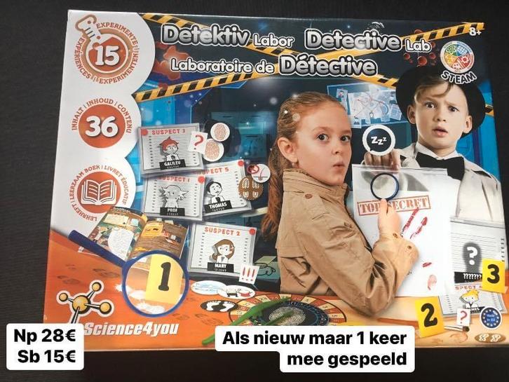 Sience for you detective lab, Enfants & Bébés, Jouets | Éducatifs & Créatifs, Comme neuf, Enlèvement ou Envoi