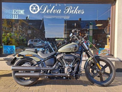 Harley FXBBS Streetbob 2022- 6052 km, Motos, Motos | Harley-Davidson, Entreprise, Chopper, plus de 35 kW, 2 cylindres, Enlèvement ou Envoi