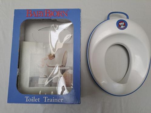 Baby Bjorn WC bril verkleiner wit, blauwe rand, Enfants & Bébés, Bains & Soins, Utilisé, Autres types, Autres marques, Enlèvement ou Envoi