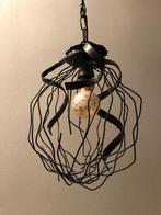 Roestbruine hanglamp, Metaal, Zo goed als nieuw, 50 tot 75 cm, Ophalen