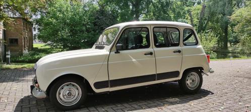 Renault R4 GTL, Auto's, Oldtimers, Particulier, Renault, Benzine, Stadsauto, 5 deurs, Handgeschakeld, Wit, Blauw, Overige bekleding