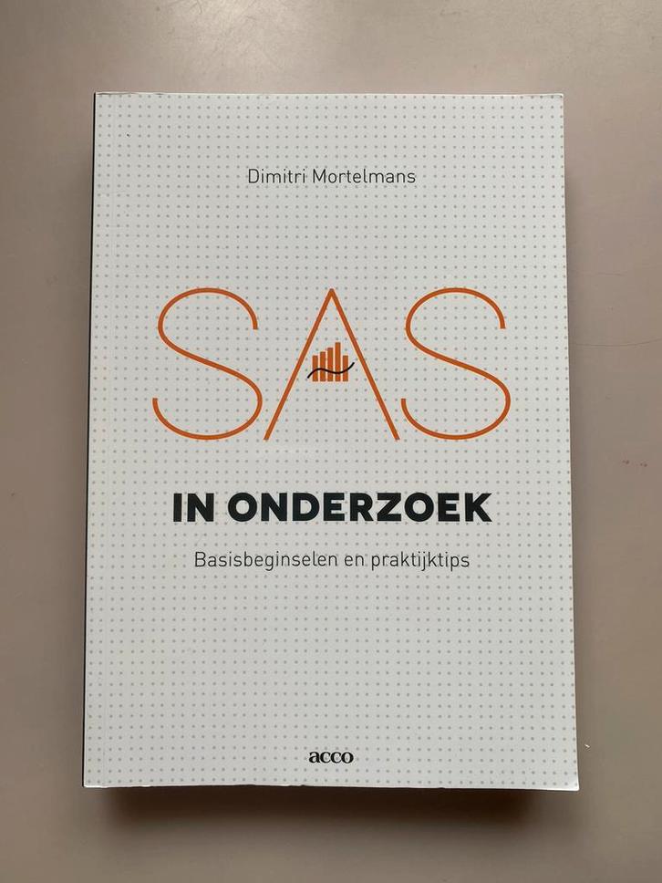 Dimitri Mortelmans - SAS in onderzoek, Boeken, Studieboeken en Cursussen, Zo goed als nieuw, Ophalen of Verzenden