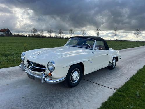 Mercedes 190SL 1959, Auto's, Mercedes-Benz, Bedrijf, Te koop, SL, Benzine, Cabriolet, 3 deurs, Handgeschakeld, Wit, Overige kleuren