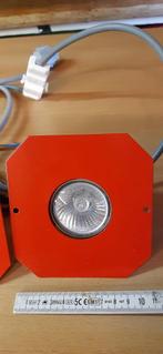 4vintage inbouw plafondlampen voor LED, Ophalen of Verzenden, Gebruikt, Metaal