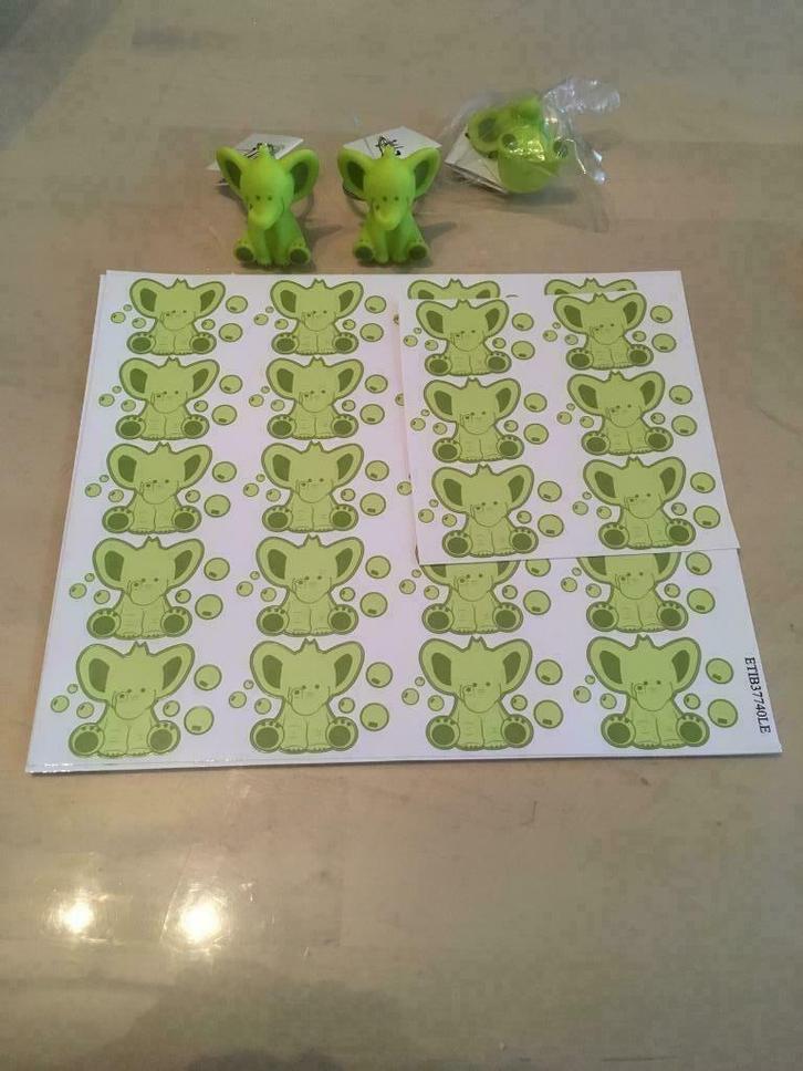 Olifant groen collectie UITVERKOOP, Kinderen en Baby's, Kraamcadeaus en Geboorteborden, Nieuw, Kraamcadeau, Ophalen of Verzenden