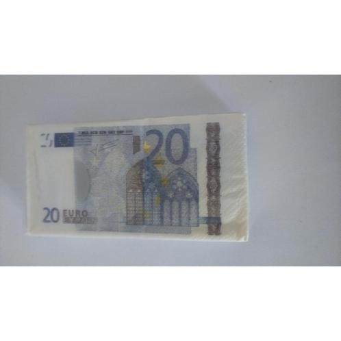 Paquet de 10 Mouchoirs Billets Euros, Collections, Collections Autre, Neuf, Enlèvement ou Envoi