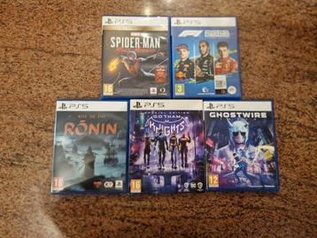 Verschillende games ps5 beschikbaar voor biedingen
