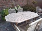 ensemble de jardin en teck + chaise longue, Jardin & Terrasse, Chaise, Salons de jardin, Utilisé, Bois