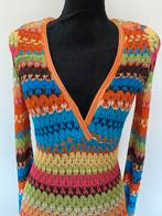 Multicolour Missoni Sport Crochet Knit Rainbow jurk, Kleding | Dames, Jurken, Ophalen of Verzenden, Zo goed als nieuw, Missoni Sport