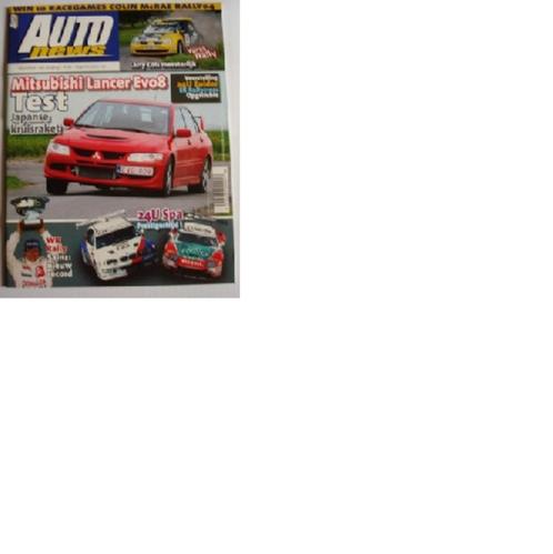 AUTOnews 152 Cols/Mitsubishi Lancer Evo8/Sainz/24h Spa, Livres, Autos | Brochures & Magazines, Comme neuf, Général, Envoi