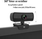 Full HD Pro Webcam 4MP 2K, Bedraad, Nieuw, MacOS, Microfoon