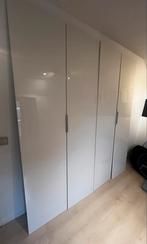 Witte blinkende IKEA kastdeuren (4) | 230x50, Huis en Inrichting, Kasten | Kleerkasten, Ophalen, Gebruikt, 50 tot 100 cm, 200 cm of meer
