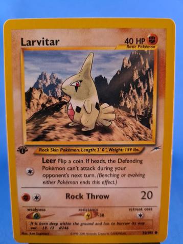 Larvitar 70/105 - Neo Destiny (1st edition) beschikbaar voor biedingen