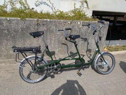 Opvouwbare Elektrische Tandem - lage opstap, Fietsen en Brommers, Fietsen | Tandems, Zo goed als nieuw, Minder dan 10 versnellingen