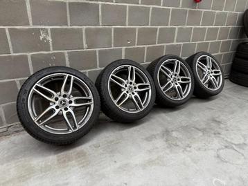 Originele Mercedes AMG 18 inch velgen met winterbanden. beschikbaar voor biedingen