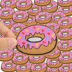 Donut strijkplaatje patch kinderen - 64 x 48 mm, Nieuw, Ophalen of Verzenden, Hotfix applicaties