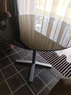 Ronde glazen tafel, zwart., Enlèvement, Rond