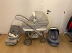 Bebecar+maxicosi+wieg+buggy+isofix 2 maal+tas, Kinderen en Baby's, Kinderwagens en Combinaties, Gebruikt, Verstelbare duwstang