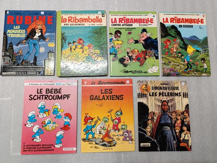 BD Rubine 1 Ribambelle 2 4 Scrameustache 7 Simon Fleuve 4 +, Boeken, Stripverhalen, Gelezen, Ophalen of Verzenden