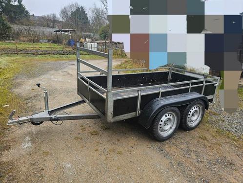 Remorque double essieux 2m57 sur 1m32 Entièrement rénovée, Auto diversen, Aanhangers en Bagagewagens, Zo goed als nieuw, Ophalen