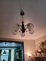 Hanglamp, Huis en Inrichting, Lampen | Plafondlampen, Ophalen, Gebruikt, Glas, Art nouveau van heel ver gezien, wel mooi ding