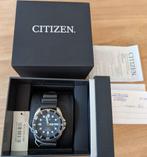 Rare Vintage Citizen Diver NY2300-09E (serviced + full set), Handtassen en Accessoires, Horloges | Heren, Gebruikt, Staal, Overige materialen