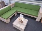 STEIGERHOUT SHOWROOM LEEGVERKOOP TOT WEL 80% KORTING TUINSET, Gebruikt, Ophalen of Verzenden, Bank, Loungeset