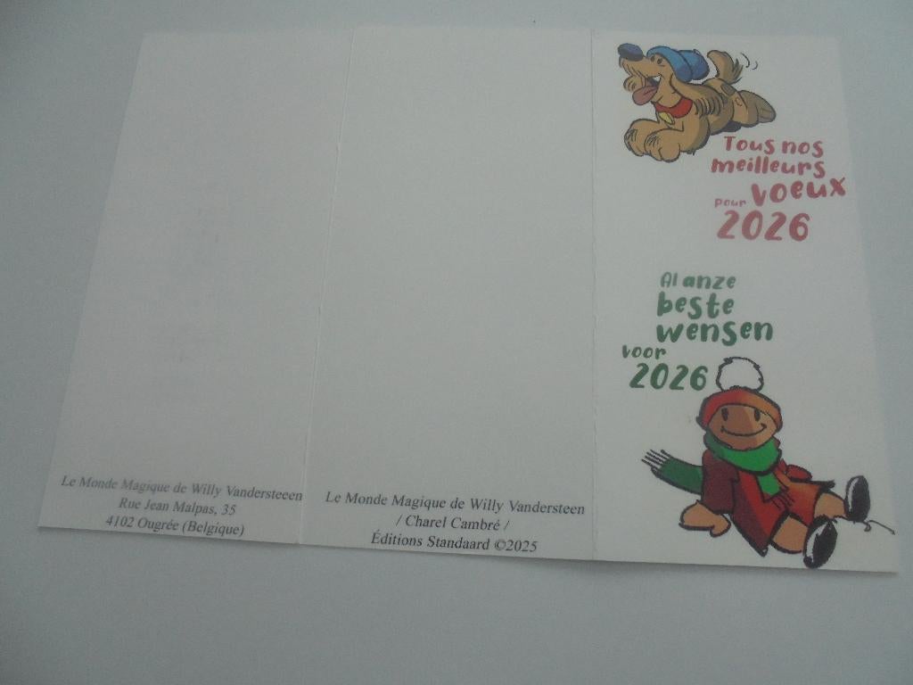 suske en wiske -wenskaart 2026, Verzamelen, Ophalen of Verzenden, Suske en Wiske, Zo goed als nieuw, Overige typen