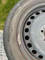4 Continental winterbanden op stalen velgen 205/55 R16 T, Auto-onderdelen, Ophalen, Gebruikt, Velg(en), Winterbanden
