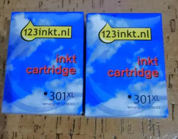 2 x Inktcartridges Zwart 301 XL. Nieuw in verpakking.  beschikbaar voor biedingen