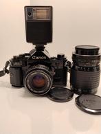Canon A1 Camera met een Canon FD 50mm 1:1.8 lens+ 35-105mm, Audio, Tv en Foto, Fotocamera's Analoog, Ophalen of Verzenden, Zo goed als nieuw