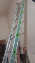 Ladder 3m Alluminium - reflecterend  (Work Safe and Secure), Doe-het-zelf en Bouw, Ladders en Trappen, Ophalen, Zo goed als nieuw