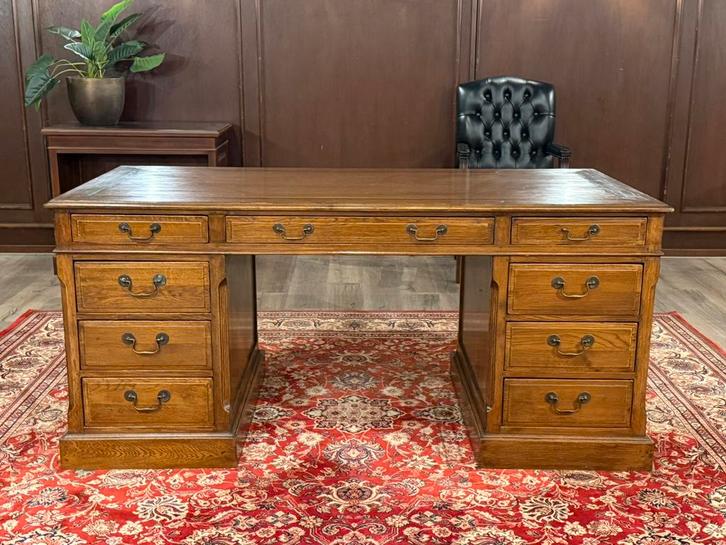 Vintage klassiek Engels bureau (Eichholtz) #488, Huis en Inrichting, Bureaus, Zo goed als nieuw, Bureau, Ophalen of Verzenden