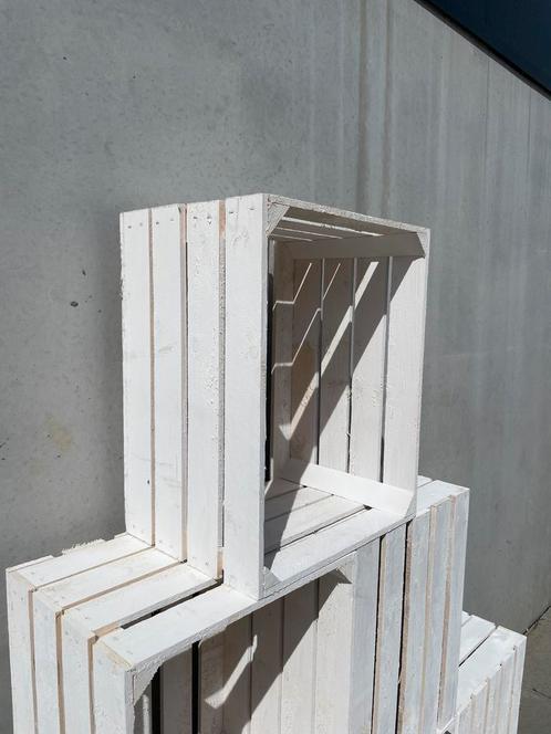 Witte fruitkisten, Huis en Inrichting, Woonaccessoires | Kisten, Nieuw, Minder dan 50 cm, Minder dan 50 cm, Ophalen