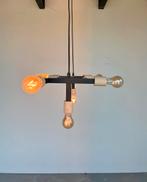 6 hanglampen & 1 spotje zwart staal 1.26 cm 30 cm, Huis en Inrichting, Ophalen, Zo goed als nieuw, Metaal, Minder dan 50 cm
