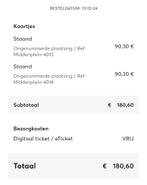 Katy perry Sportpaleis 16-10-2025 Staanplaatsen!, Tickets en Kaartjes