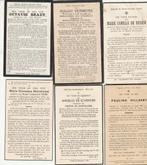 6 B P 1917 - 1942, Verzamelen, Bidprentjes en Rouwkaarten, Ophalen of Verzenden, Bidprentje
