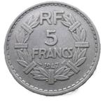 FRANCE.... 5 francs Lavrillier -année 1947, Postzegels en Munten, Munten | Europa | Niet-Euromunten, Frankrijk, Losse munt, Verzenden