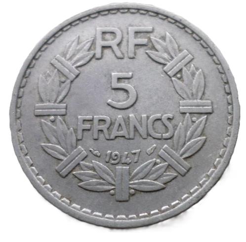 FRANCE.... 5 francs Lavrillier -année 1947, Postzegels en Munten, Munten | Europa | Niet-Euromunten, Losse munt, Frankrijk, Verzenden