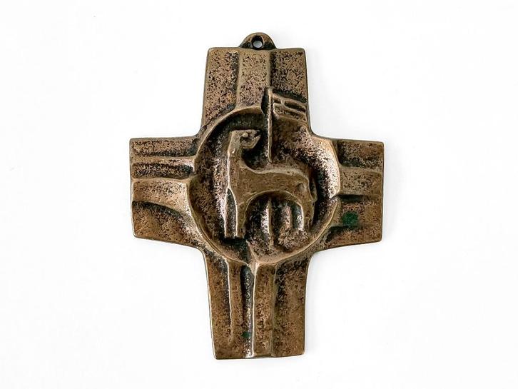bronzen kruis Egino G. Weinert, Antiek en Kunst, Antiek | Religieuze voorwerpen, Ophalen of Verzenden
