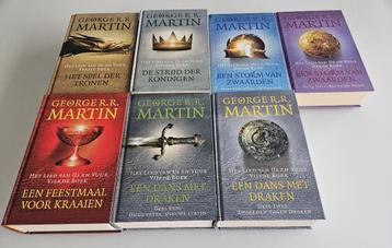 7 Fantasy boeken : George R.R. Martin , Lied van Ijs en Vuur beschikbaar voor biedingen